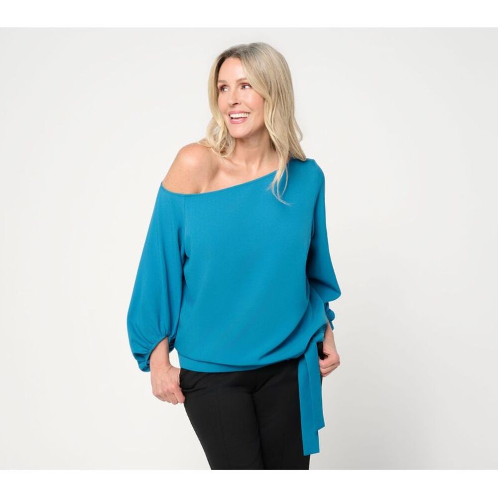 BEAUTIFUL by Lawrence Zarian Women's Top Sz L Off-Shoulder Multi-colored A638952